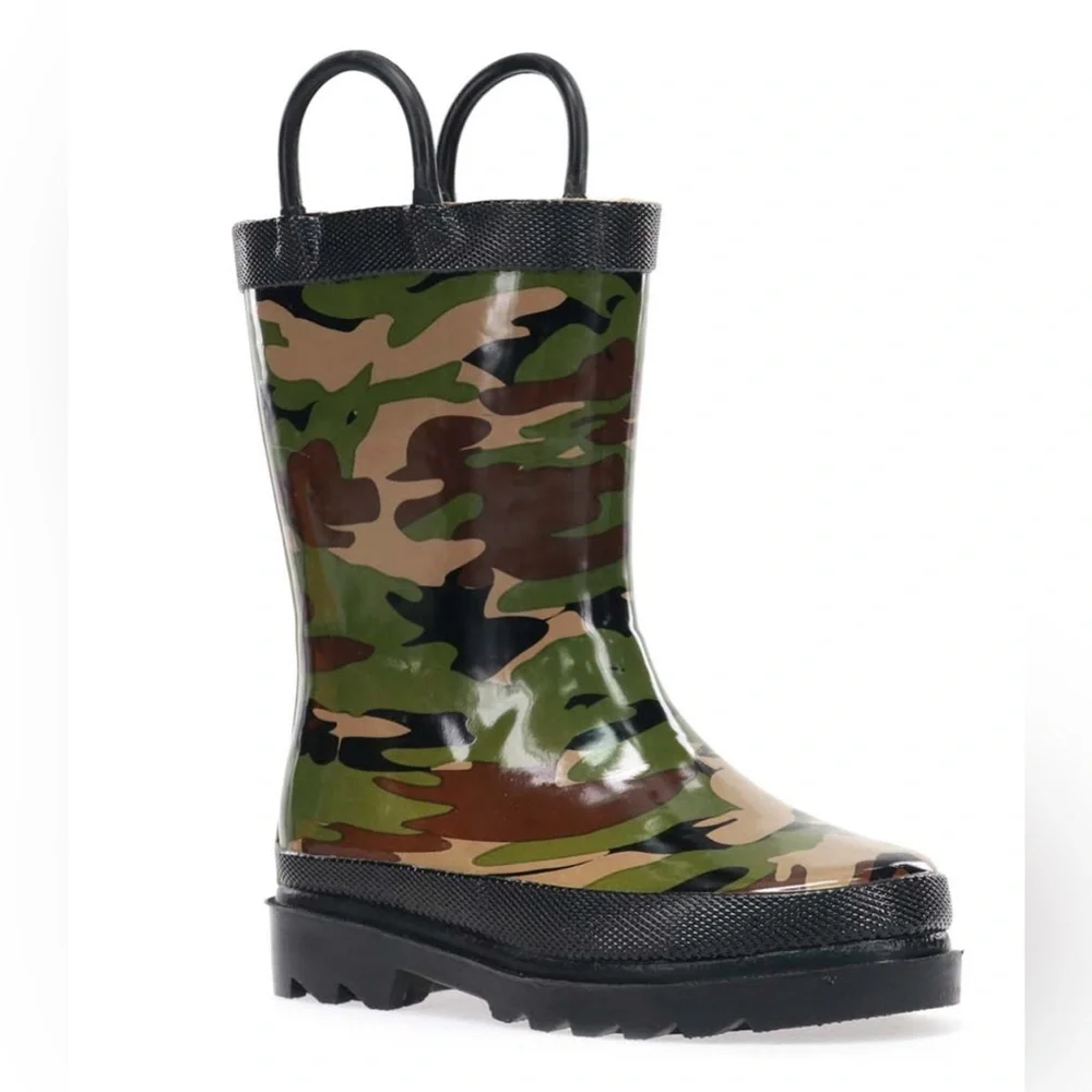 Western‎ Chief Boys Kids Camouflage Rain Boots Size 12 NWT